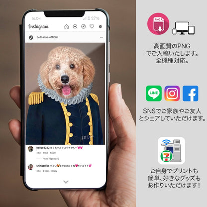 プリンス オーダーメイド ペット似顔絵 - PET CANVA